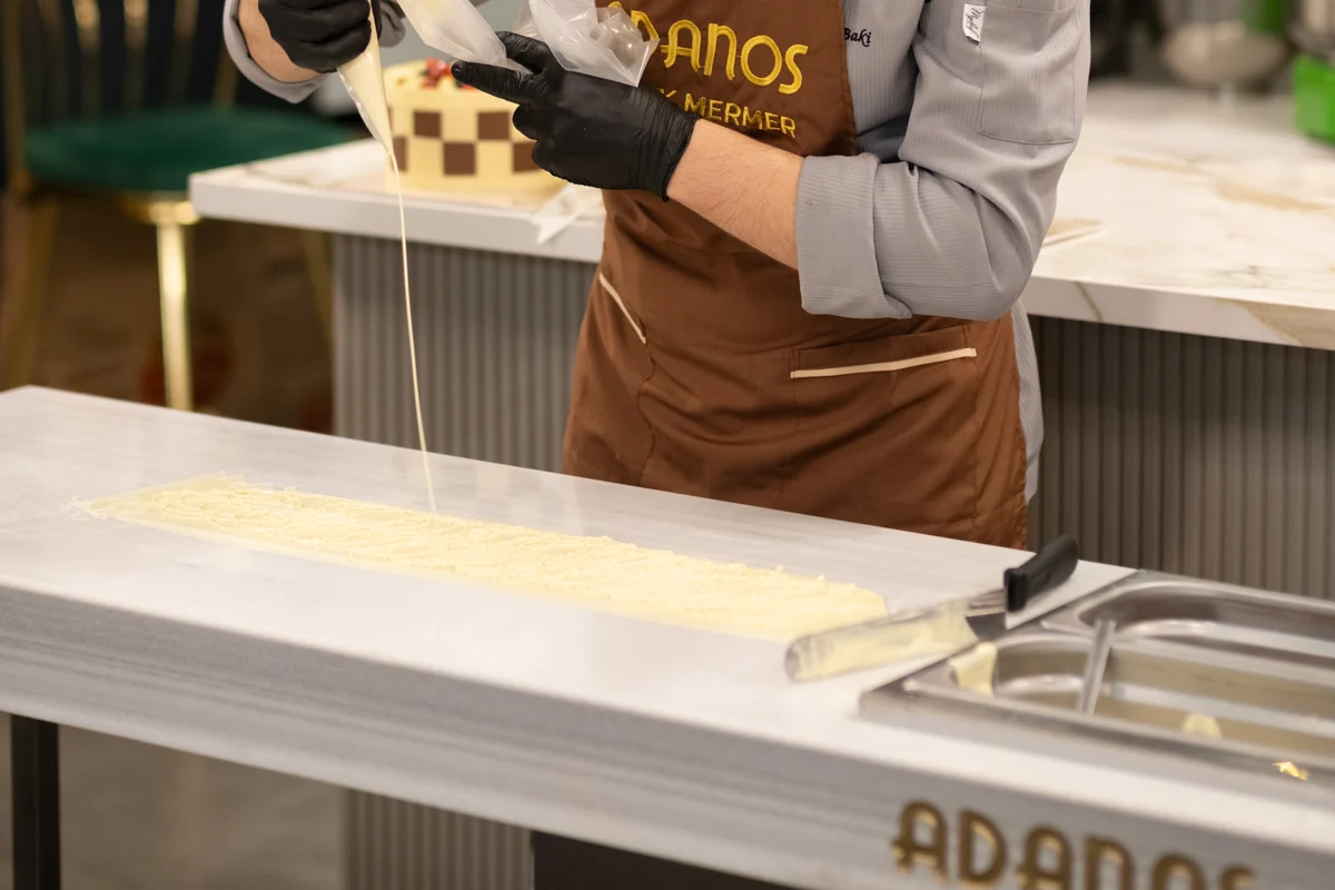 Adanos bain-marie koudmarmer chocoladewerkbank